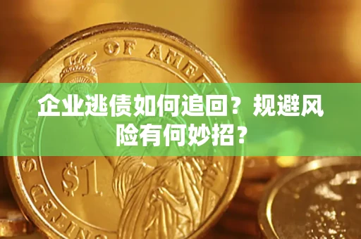 武汉企业逃债如何追回？规避风险有何妙招？