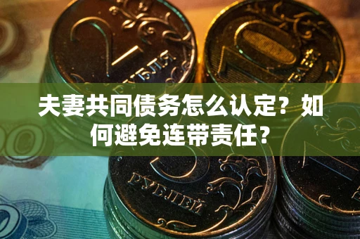武汉夫妻共同债务怎么认定？如何避免连带责任？