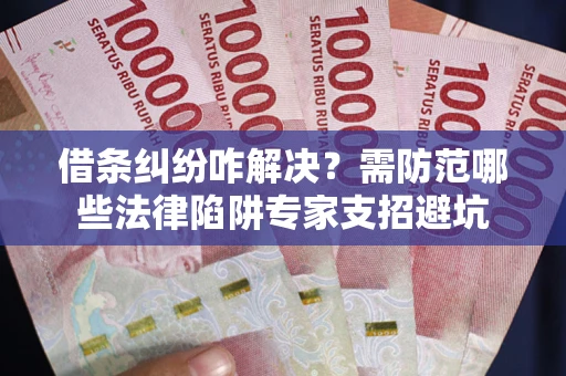 武汉借条纠纷咋解决？需防范哪些法律陷阱专家支招避坑