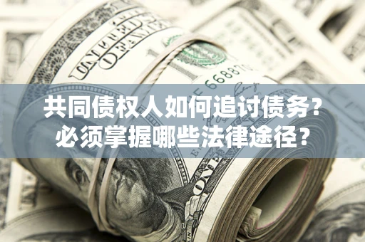 武汉共同债权人如何追讨债务？必须掌握哪些法律途径？