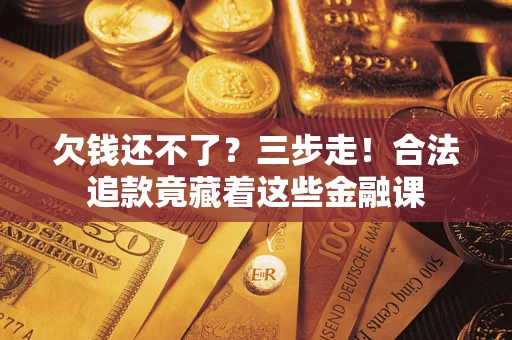 武汉欠钱还不了？三步走！合法追款竟藏着这些金融课