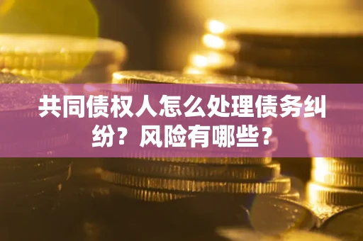 武汉共同债权人怎么处理债务纠纷？风险有哪些？