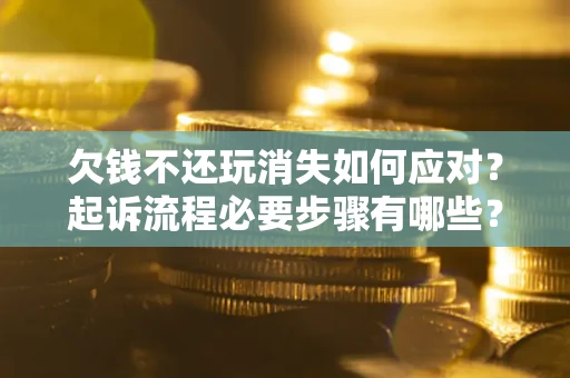 武汉欠钱不还玩消失如何应对？起诉流程必要步骤有哪些？